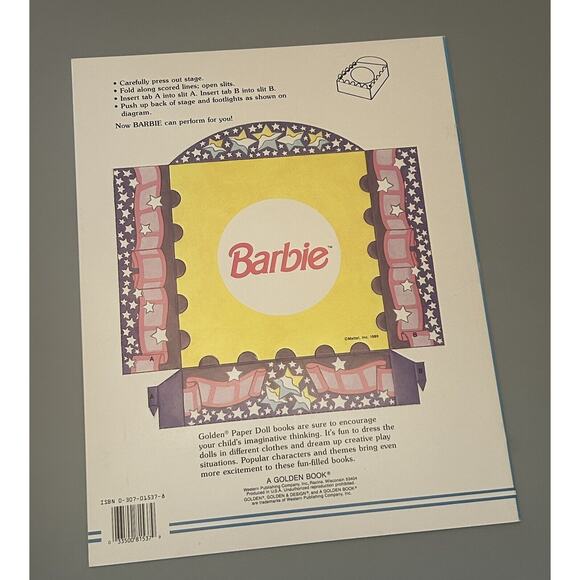 Barbie Paper Doll Cutouts Uncut Unused Books New Vintage NOS (Lot Of 2) - Picture 9 of 11